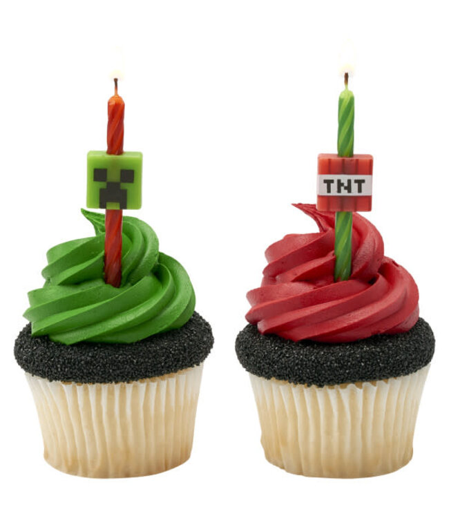 DECOPAC MINECRAFT Icon Licensed Candles - 6 Count