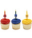 DECOPAC Sonic, Knuckles & Tails Icon Licensed Candles - 6 Count