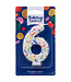 DECOPAC Rainbow Sprinkle Numeral Candle