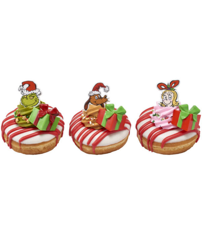 DECOPAC How The Grinch Stole Christmas Assortment Cupcake Rings - 12 Count