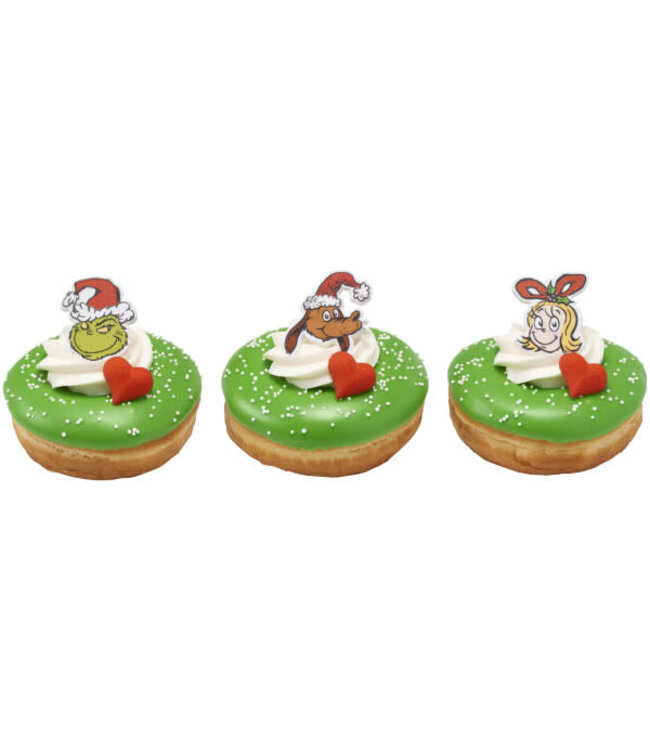 DECOPAC How The Grinch Stole Christmas Assortment Cupcake Rings - 12 Count