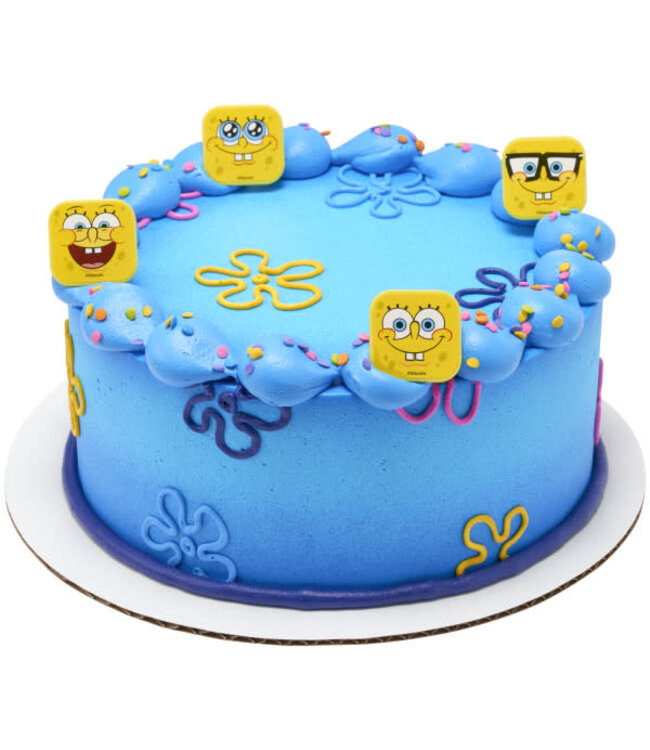 DECOPAC SpongeBob SquarePants Mood Faces Cupcake Rings - 12 Count