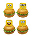DECOPAC SpongeBob SquarePants Mood Faces Cupcake Rings - 12 Count