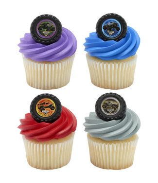 BAKERY CRAFTS Monster Jam® Car Crushing Cupcake Rings - 12Count