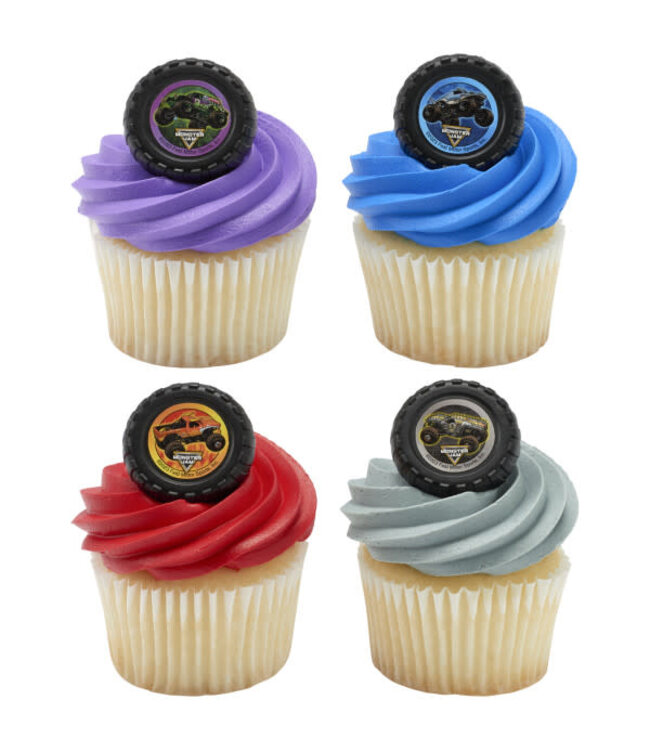 BAKERY CRAFTS Monster Jam® Car Crushing Cupcake Rings - 12Count