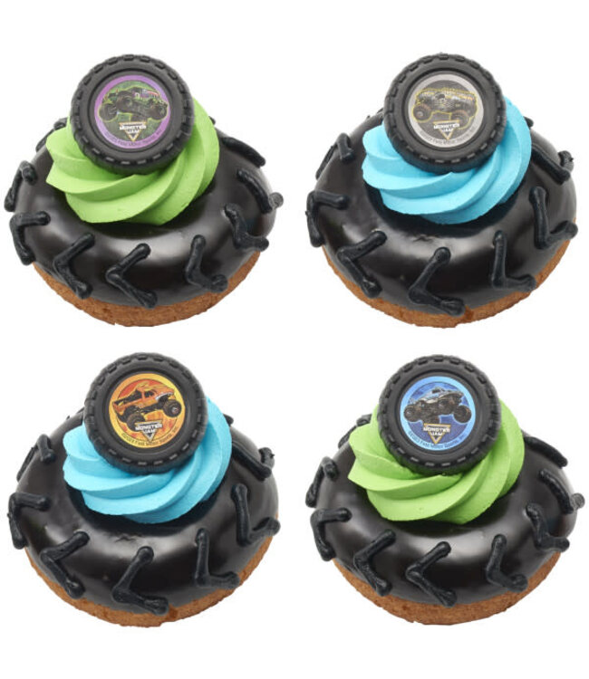 BAKERY CRAFTS Monster Jam® Car Crushing Cupcake Rings - 12Count
