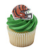 DECOPAC NFL Cincinnati Bengals Helmet Cupcake Rings - 12 Count