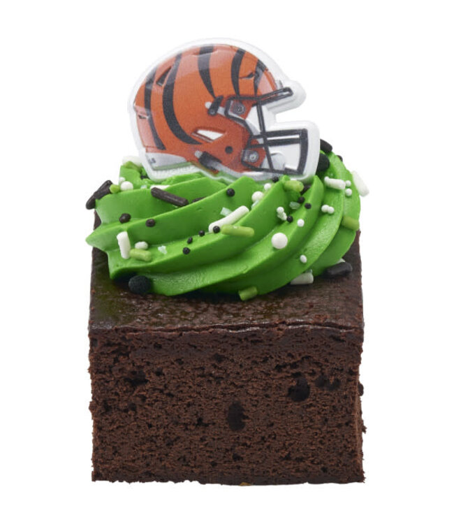 DECOPAC NFL Cincinnati Bengals Helmet Cupcake Rings - 12 Count
