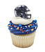 DECOPAC NFL Dallas Cowboys Helmet Cupcake Rings - 12 Count