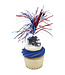 DECOPAC NFL Dallas Cowboys Helmet Cupcake Rings - 12 Count