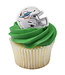 DECOPAC NFL Miami Dolphins Helmet Cupcake Rings - 12 Count
