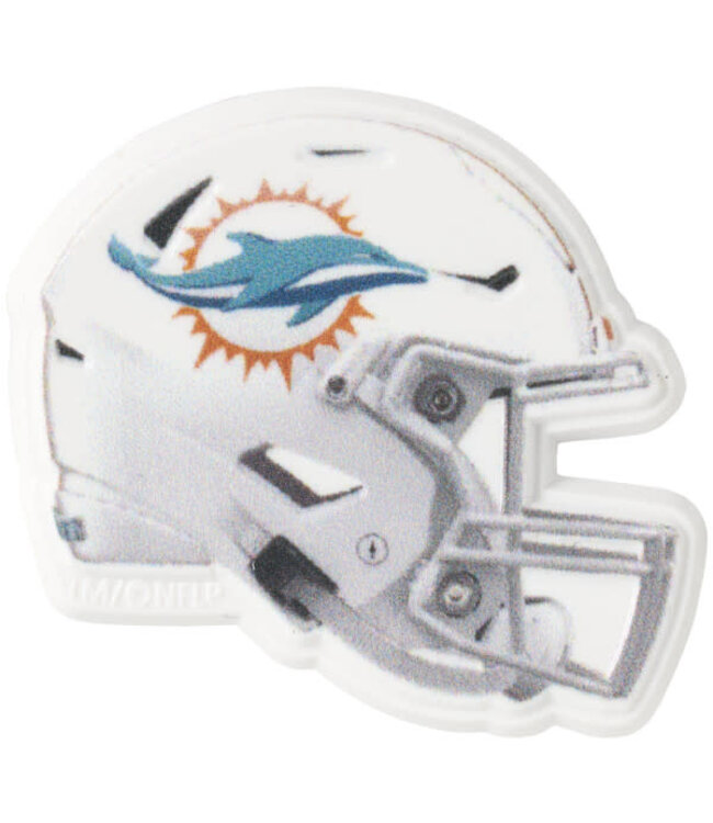 DECOPAC NFL Miami Dolphins Helmet Cupcake Rings - 12 Count
