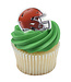 DECOPAC NFL Cleveland Browns Helmet Cupcake Rings - 12 Count
