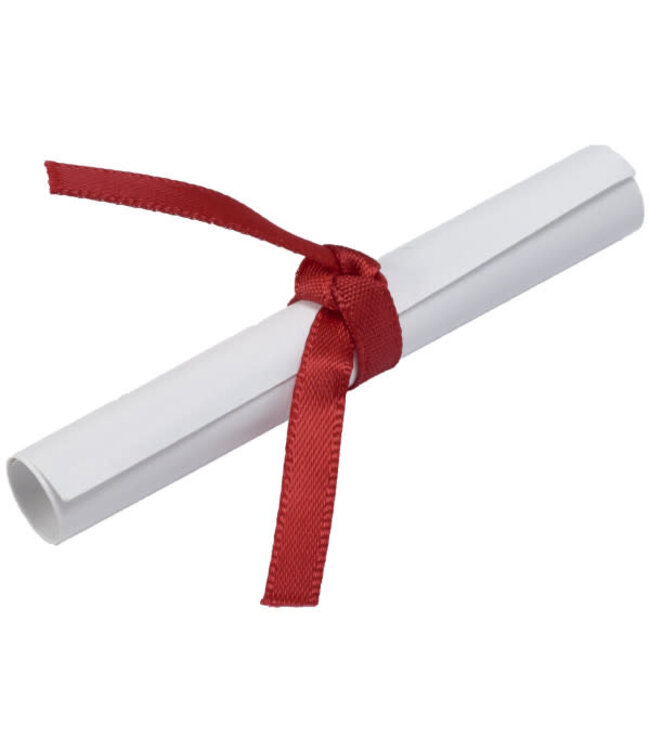 BAKERY CRAFTS Graduation Diploma with Red Ribbon - 12 Count