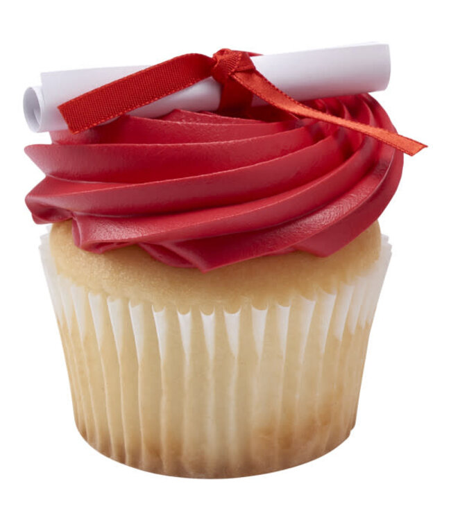 BAKERY CRAFTS Graduation Diploma with Red Ribbon - 12 Count