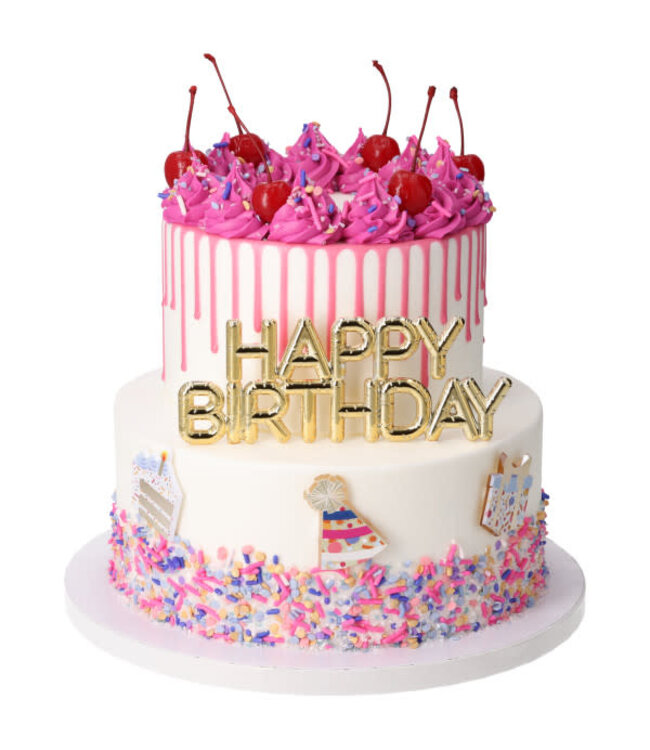 BAKERY CRAFTS Happy Birthday Vertical Cake Topper