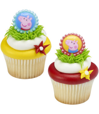 DECOPAC Peppa Pig™ Siblings Cupcake Rings - 12 Count