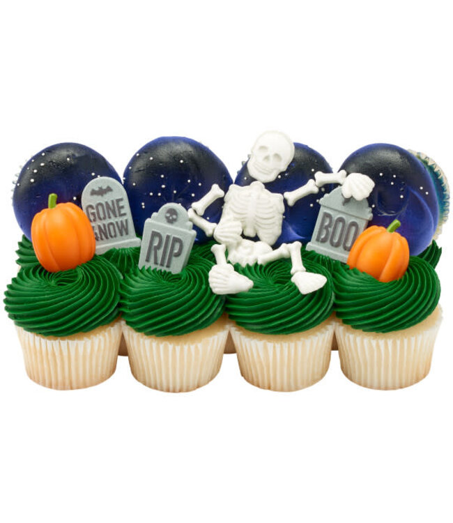 DECOPAC Traditional Pumpkin Cupcake Rings -12 Count