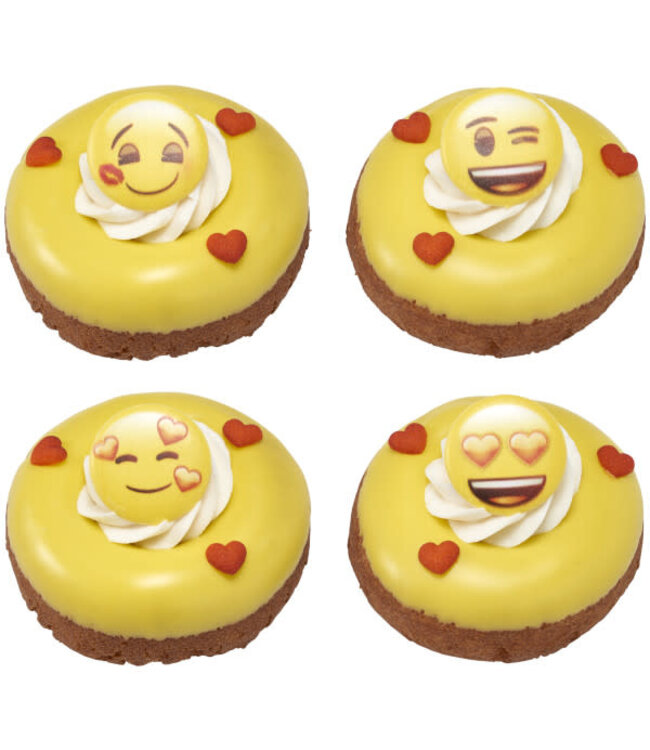 DECOPAC emoji™ Heart Assortment Cupcake Rings - 12 Count