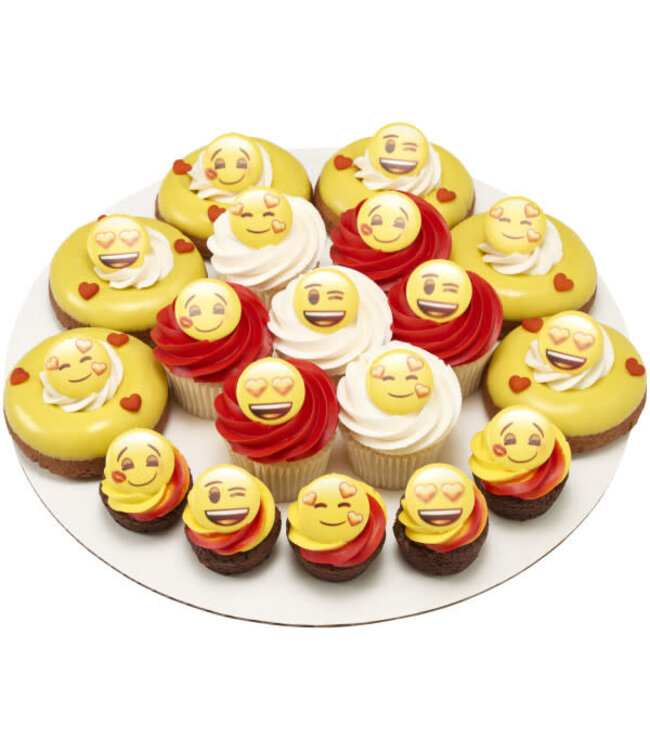 DECOPAC emoji™ Heart Assortment Cupcake Rings - 12 Count