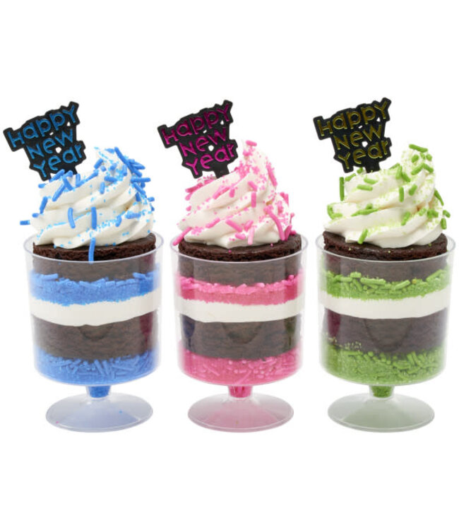 BAKERY CRAFTS Happy New Year Foil DecoPics® - 12 Count