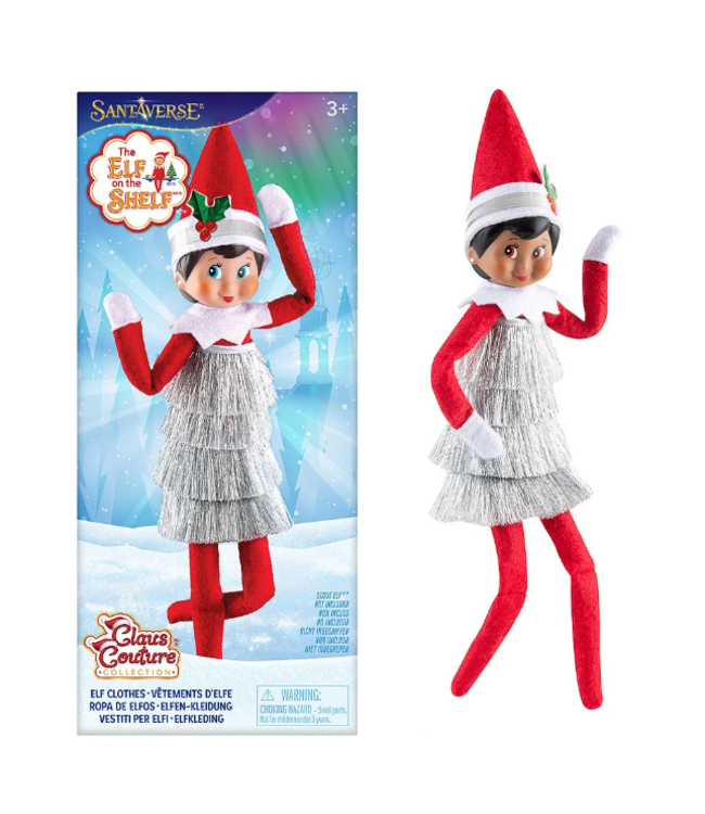 The LumiStella Company Claus Couture® Tiny Tinsel Dress