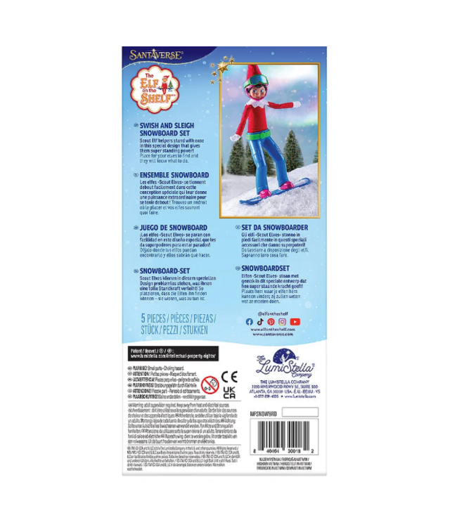 The LumiStella Company MagiFreez® Swish and Sleigh Snowboard Set
