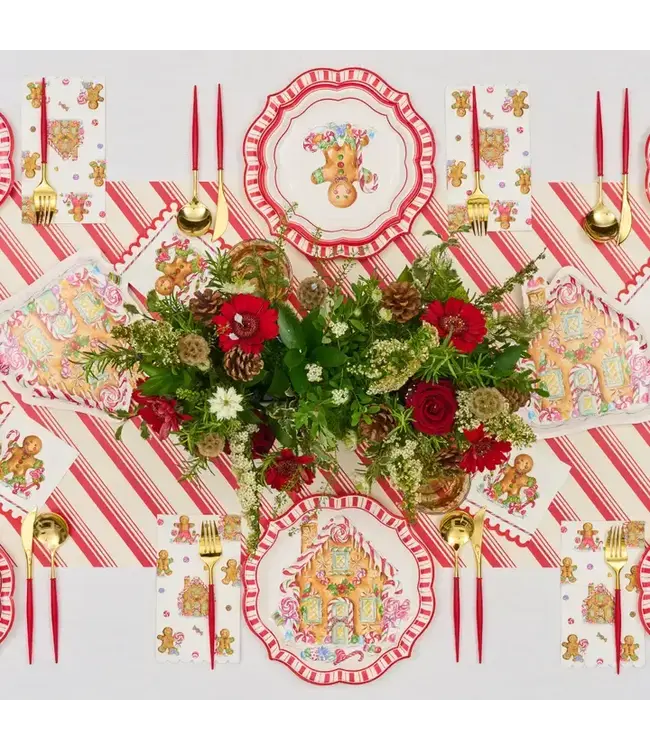 SOPHISTIPLATE, LLC Gingerbread Dinner Plates - 8 Count Pack