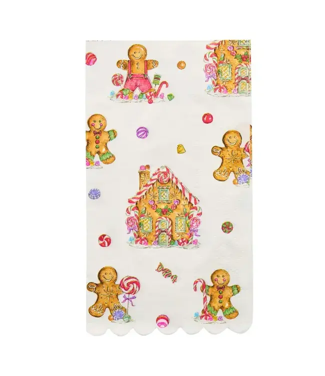 SOPHISTIPLATE, LLC Gingerbread Guest Towels - 20 Pack