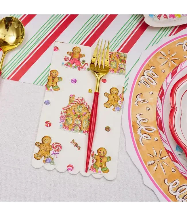 SOPHISTIPLATE, LLC Gingerbread Guest Towels - 20 Pack