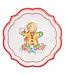 SOPHISTIPLATE, LLC Gingerbread Salad Plates - 8 Count Pack
