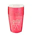 SOPHISTIPLATE, LLC Christmas Cocktail Frost Flex Cups - 8 Count - 16oz - Making Spirits Bright