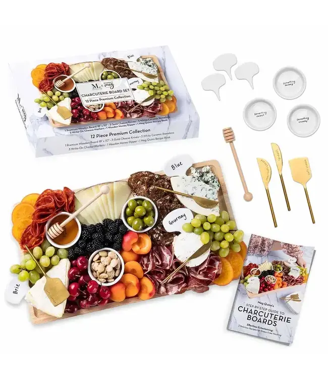 SOPHISTIPLATE, LLC Meg Quinn Charcuterie Board & Accessories Kit