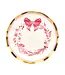 SOPHISTIPLATE, LLC Pink Bows Wavy Salad Plate - 8 Count Pack