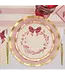SOPHISTIPLATE, LLC Pink Bows Wavy Salad Plate - 8 Count Pack