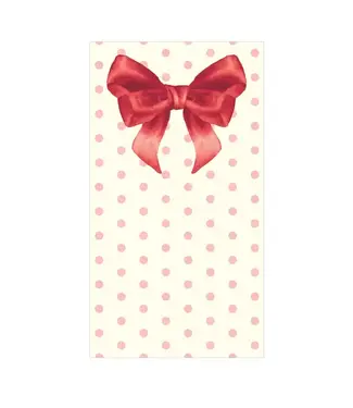 SOPHISTIPLATE, LLC Pink Bows Guest Towel - 20 Count Pack