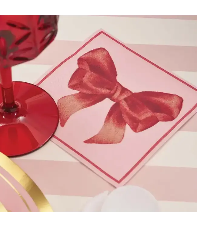 SOPHISTIPLATE, LLC 20CT BEV NAPKINS BOWS