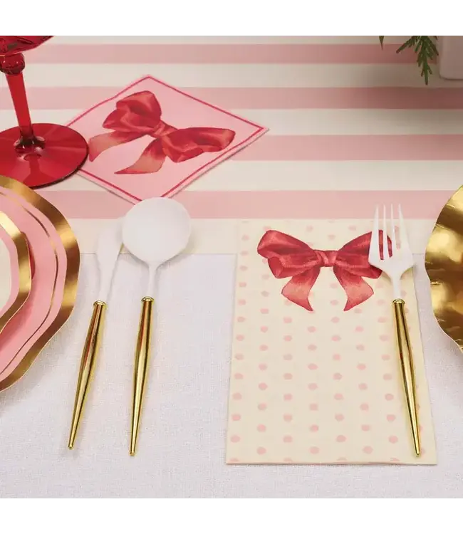 SOPHISTIPLATE, LLC 20CT BEV NAPKINS BOWS