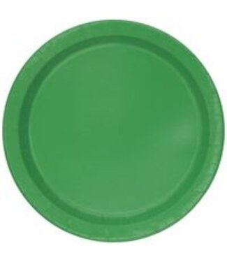 UNIQUE INDUSTRIES INC 20ct 8.5in PAPER PLATES EMERALD GREEN