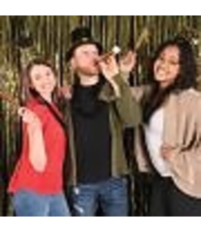 BEISTLE 4CT PARTY HORNS GOLD