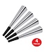 BEISTLE 4CT PARTY HORNS SILVER