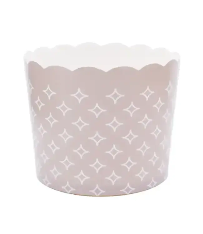 SWEET DIVIDE Large 5oz Disposable Baking & Snack Cups - Tonal White-20 Pk