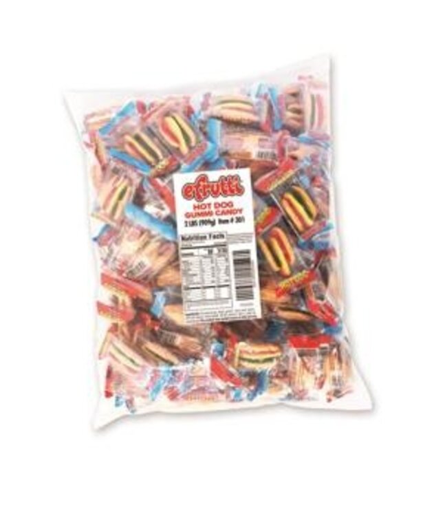 eFrutti 2lbs Efrutti Gummy Candy, Hot Dog