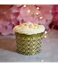 SWEET DIVIDE Small 3 oz Disposable Baking & Snack Cups - Gold - 25 Pk