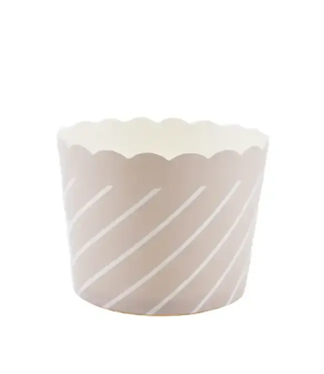 SWEET DIVIDE Small 3 oz Paper Baking & Snack Cups - Tonal White - 25 Pk