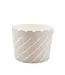 SWEET DIVIDE Small 3 oz Paper Baking & Snack Cups - Tonal White - 25 Pk