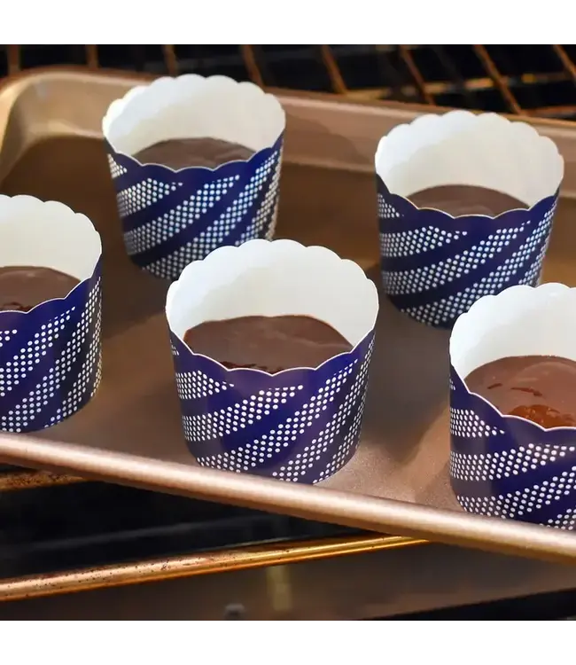 SWEET DIVIDE Small 3 oz Paper Baking & Snack Cups - Tonal White - 25 Pk