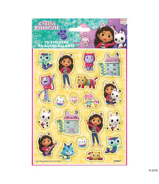 UNIQUE INDUSTRIES INC 76CT STICKERS GABBY'S DOLLHOUSE