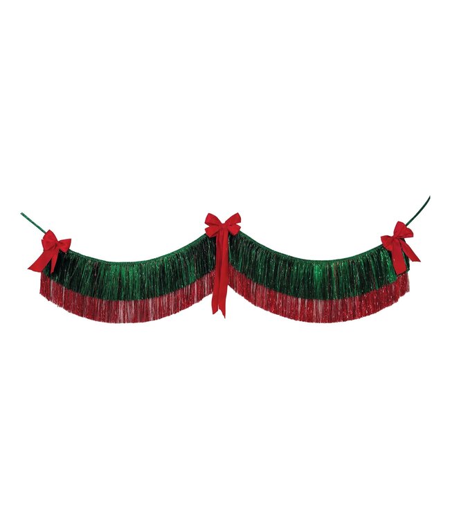 Amscan Traditional Tinsel Garland Red & Green