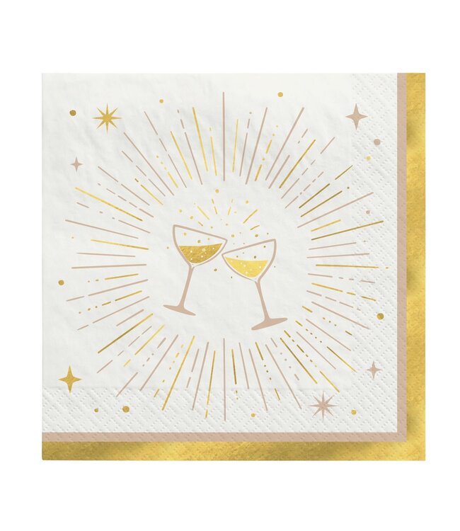 Amscan 16CT BEV GOLDEN SOIREE NEW YEARS